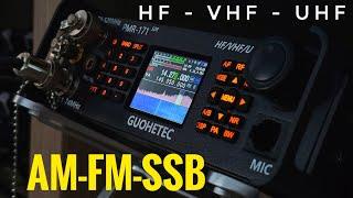 GUOHETEC PMR-171,  HF/VHF/UHF ALL MODE SDR Transceiver 100kHz to 2GHz