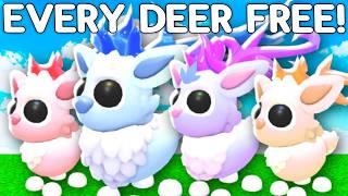 Getting EVERY Deer In Adopt Me! Christmas