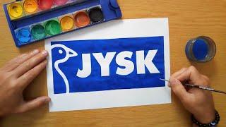 How to draw a JYSK logo