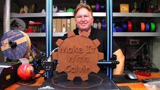 3D Printed Make It With Calvin Coin In Copper Proto Pasta On The Geeetech A30