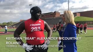 Keithian “Bear” Alexander Talks Early Recruiting Process at Dallas Rivals Camp