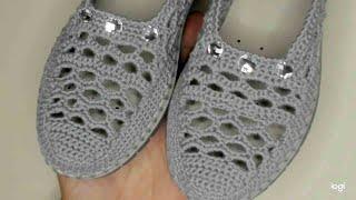 ШИКАРНЫЕ МОКАСИНЫ ЧАСТЬ 2 КРАСИВО И УДОБНО ВЯЖЕМ КРЮЧКОМ  CROCHET SHOES