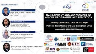 Management and Assessment of an ODL Programme Accreditation