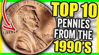 TOP 10 PENNIES TO LOOK FOR FROM THE 90'S - SUPER RARE PENNIES