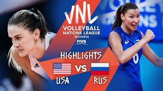 USA vs. RUS - Highlights Week 5 | Women's VNL 2021