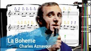 La Boheme | Charles Aznavour  | Violin SHEET MUSIC [With Fingerings] [Level 3]