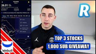 HOW TO ANALYSE STOCKS  | Top 3 Interesting Stocks + GIVEAWAY! REVOLUT TRADING
