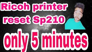 How To Printer Reset Reset Richo Sp 200.210Red light error  printer#trend  #Richo #jrtech001 #short