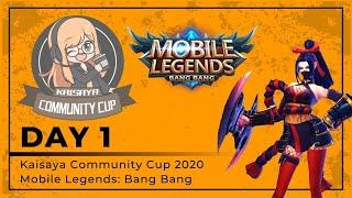 Day 1 of the Kaisaya Community Cup 2020 Mobile Legends