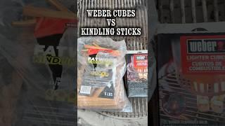 “Grill Hack Test: Weber Cubes or Old School Kindling?” #FireStarterTest  #Weber  #KindlingSticks