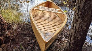 10 foot pine strip canoe build