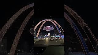 Driving Under Las Vegas Gateway Arches | Downtown Las Vegas #shorts