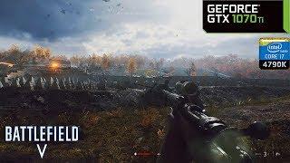 Battlefield V (War Stories) - GTX 1070 Ti OC & i7 4790K | PC Max Settings 1440p