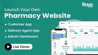 Launch Your Own Pharmacy Website & App with Admin Panel - Live Demo | Royo Apps