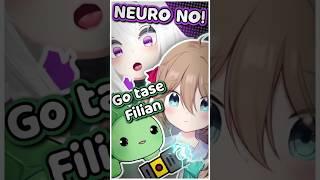 Neuro Sama Terrorizes Filian and Dad with a Taser!    #neurosama #vtuberclips