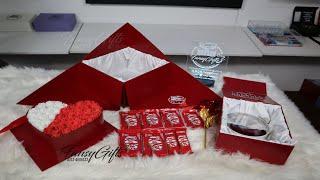 Luxury Corner Box | Valentine Ideas | Chocolate Diy Box | Fansygifts | www.fansygifts.com