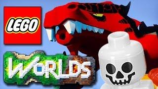 КАК НАЙТИ ДРАКОНА! БЫСТРАЯ ПРОКАЧКА! ОГРОМНЫЕ МИРЫ! LEGO WORLDS