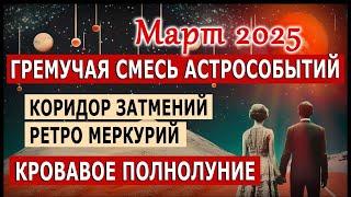14 - 29 Марта 2025 - гремучая смесь астрособытий. Коридор затмений / ретроградный Меркурий и Венера