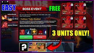 (3 Units Only!) Igris BOSS EVENT  in Anime Vanguards Update 1.1