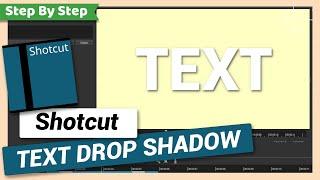 Text Drop Shadow Effect | Shotcut Tutorial