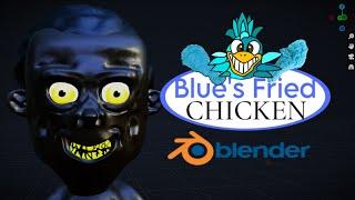 Blue's Fried Chicken Zack Model Showcase (Blender)