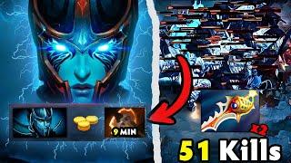 DESTROY EVERYTHING..!! 9Mins Battle Fury 1st Item + x2 Divine Rapier Phantom Assassin 51Kills Dota2