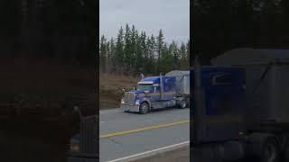 Kenworth W990 Pulling 4 Axle Dump Trailer #shorts  #truckspotting