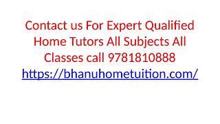 Bhanu Home Tuition