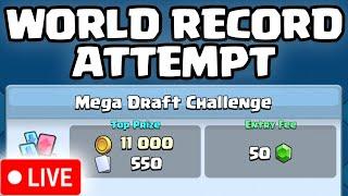 MEGA DRAFT CHALLENGE WIN STREAK WORLD RECORD ATTEMPT!