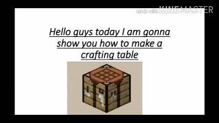 How to make crafting table in minecraft