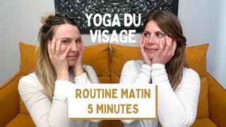 5 minutes: routine de matin de Yoga du visage pour réveiller, défroisser, stimuler le visage