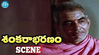 Sankarabharanam Movie Scenes - Shankara Sastry Gives Information About Music || J.V. Somayajulu