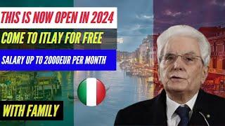 Italy Work Permit Procedure 2024.Italy Work Visa Permit for Foreigners in 2024.