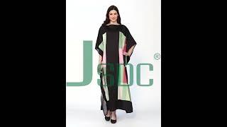 Flowy Soft Silk Crepe Women Wear Block Printed Beach Kaftan #kaftan #beach #jsdc