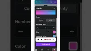 Create & Add abstract waves with this Canva app | Canva new feature 2023 | generate your background