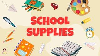 Bé học từ vựng Tiếng Anh về Đồ Dùng Học Tập | School Supplies in English