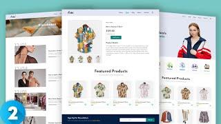 Build and Deploy Ecommerce Website With HTML CSS JavaScript | Responsive Shopping Website Part 2