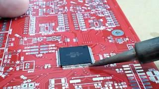 Soldering of microcontroller