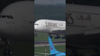 Emirates Airbus A380! Düsseldorf Airport Spotting! #shorts