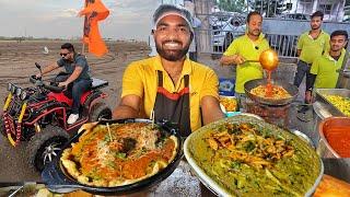 25+ Items Gujarati Thali  India's Biggest Food Tour SURAT #26 ️ Raja Rani Paratha & Burrito Bowl