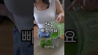 운동 없이 -5kg 감량한 케일 스무디 레시피️