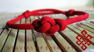 How to Tie an Eternity Knot Paracord Bracelet Tutorial