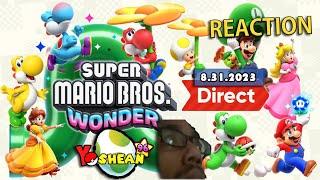 (BLIND REACTION) Super Mario Bros Direct 8.31.23 | Darshean Rhett (Yoshean96)