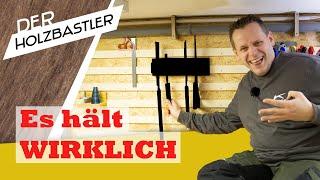  UNGLAUBLICH, dass das wirklich hält! - Sägehalter für die French-Cleat-Wand