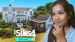 Building a Modern Rustic Home  Sims 4: Horse Ranch