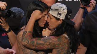 Ketlen Vieira vs. Pannie Kianzad - Weigh-in Face-Off - (UFC Fight Night: Aspinall vs. Tybura)