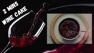 Red Wine chocolate cake in 2 mins  | wine cake recipe