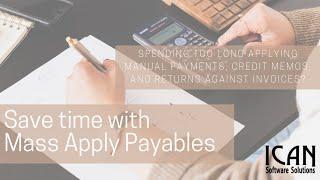Mass Apply Payables for Acumatica Part 2