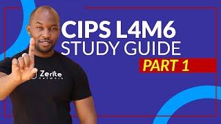 CIPS L4M6 Supplier relationships Study guide part 1