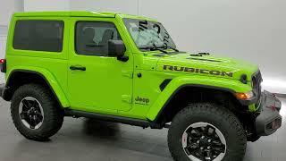 GECKO GREEN 2021 JEEP WRANGLER 2 DOOR RUBICON HARD TOP COLOR MATCH WALK AROUND REVIEW 21J184 SOLD!